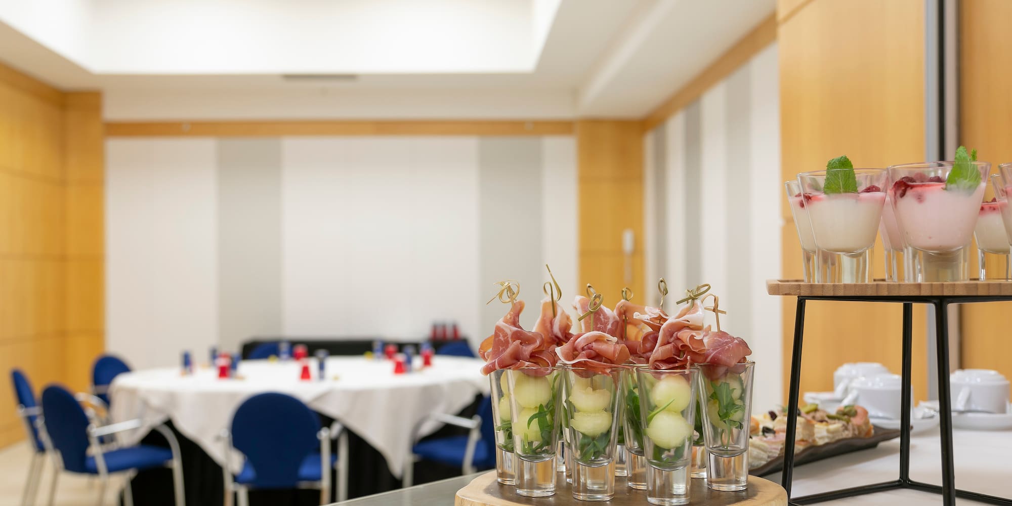 a tray of food on a table