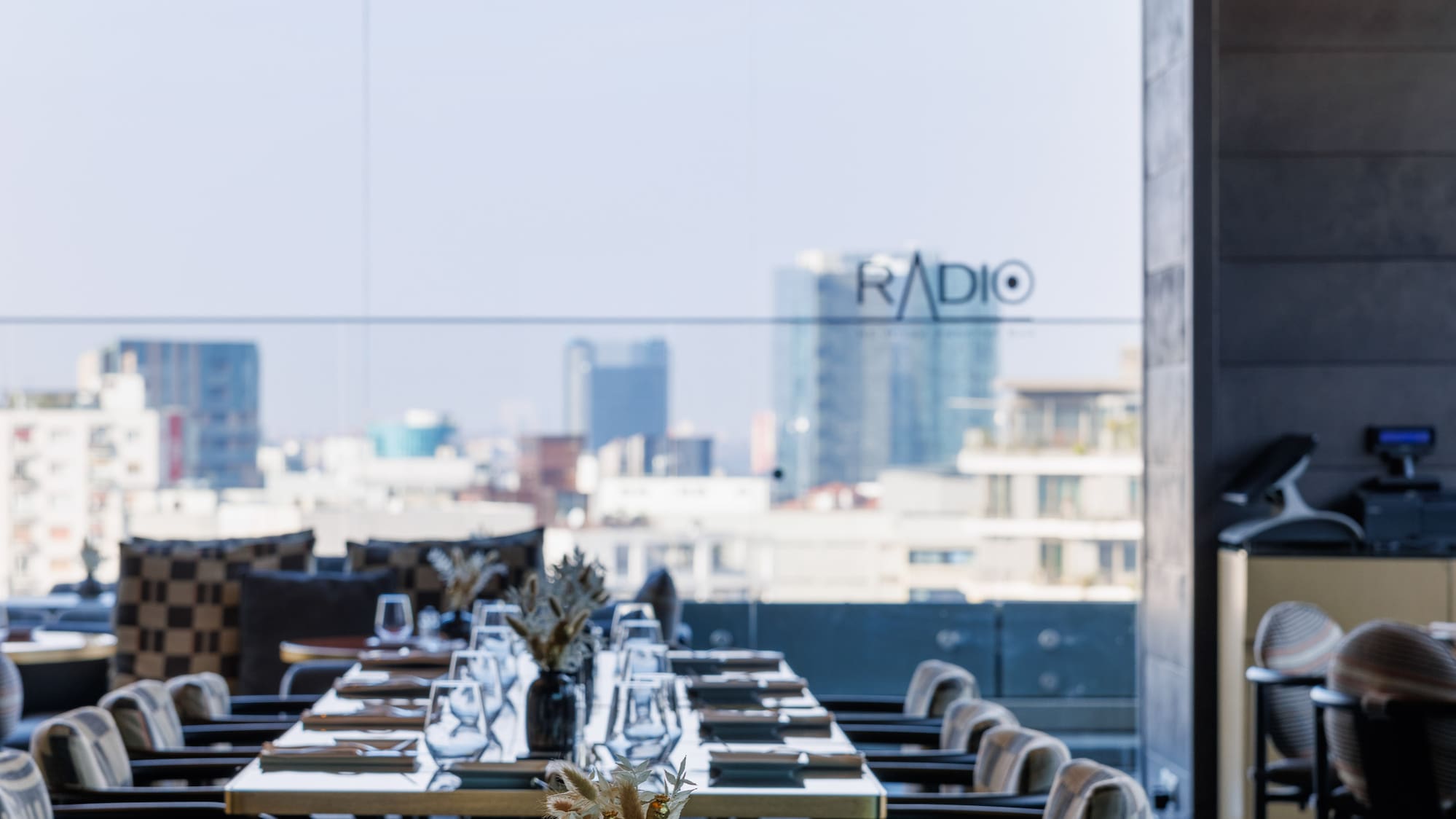 a restaurant with tables and chairs
