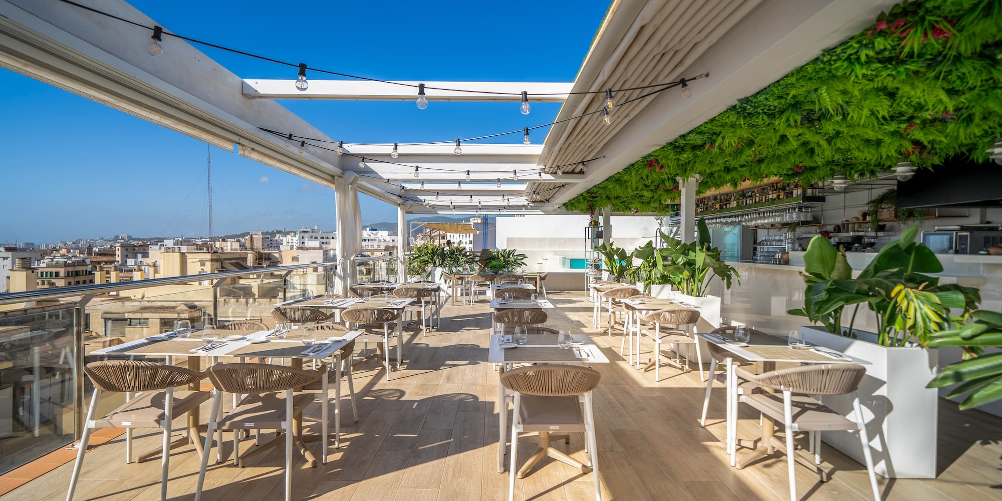 a restaurant with tables and chairs