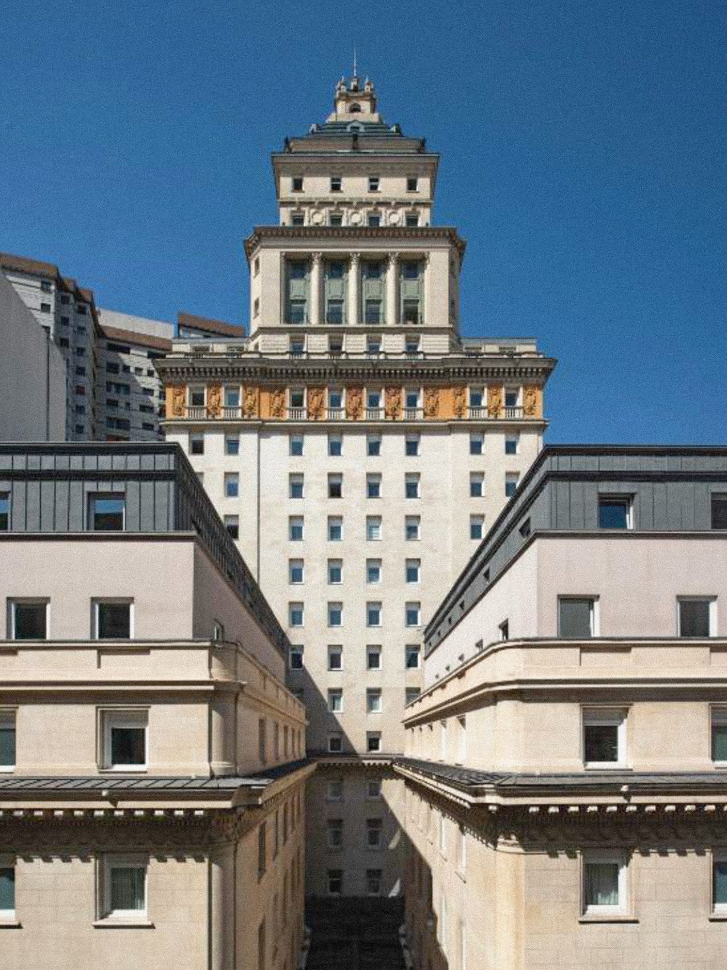 a building with a roof