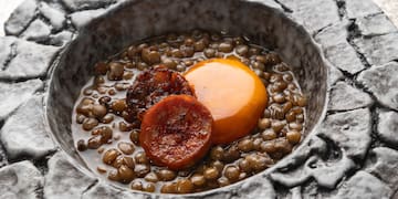 a plate of food on a plate