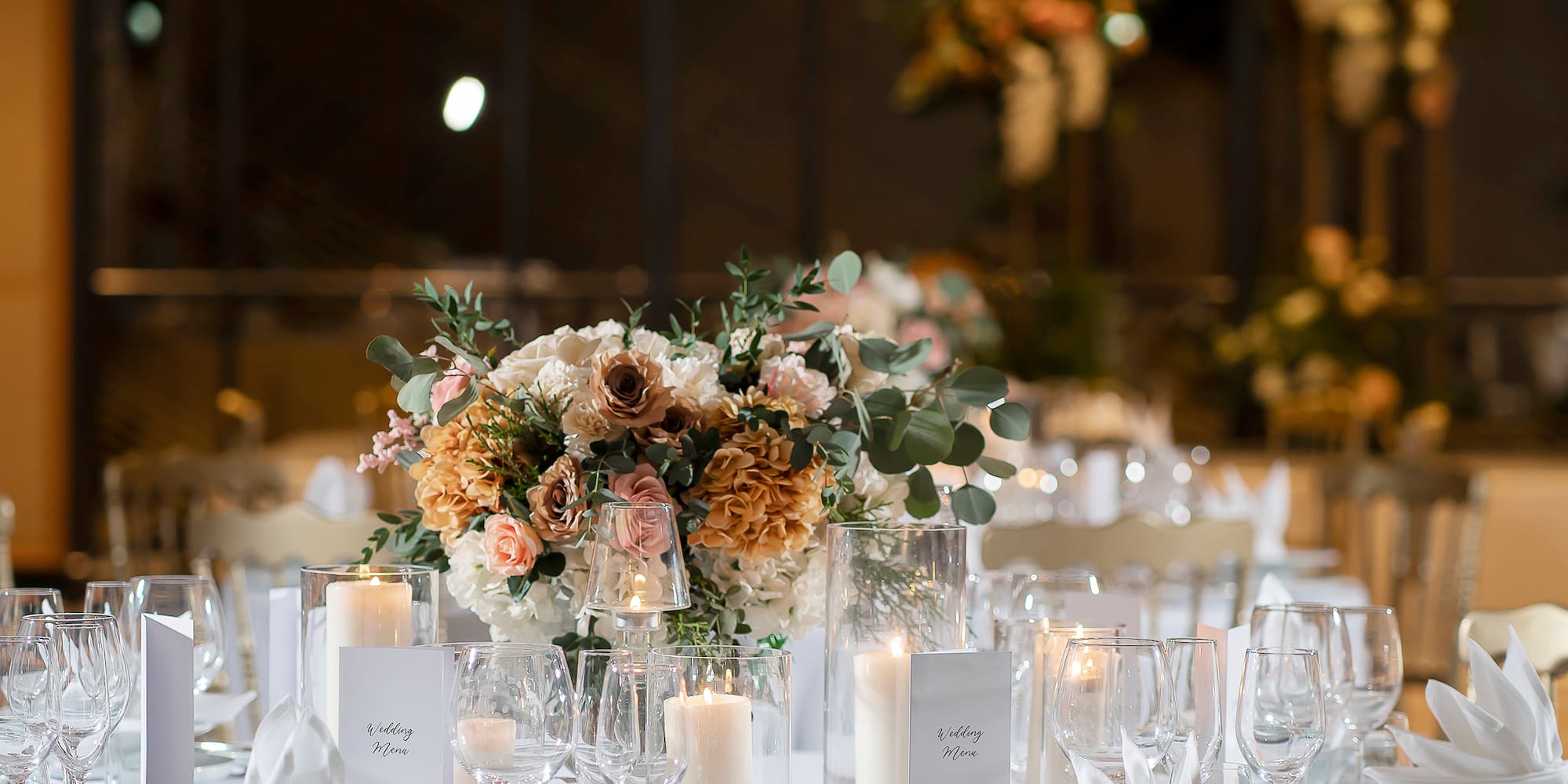 a table set for a dinner party