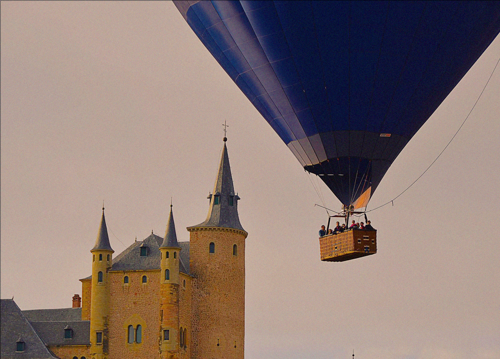 a hot air balloon in the sky