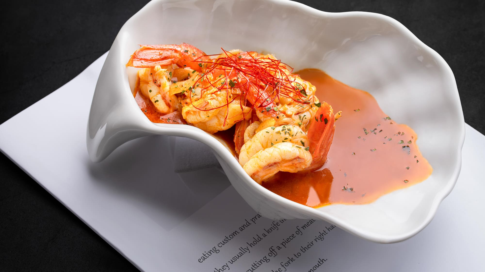 a plate of food on a white plate