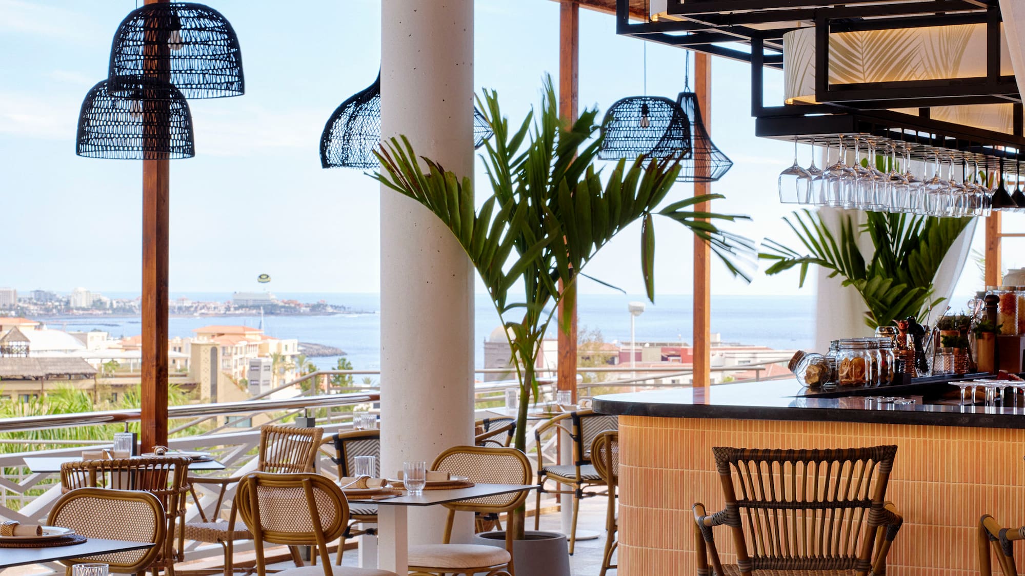 a restaurant with tables and chairs