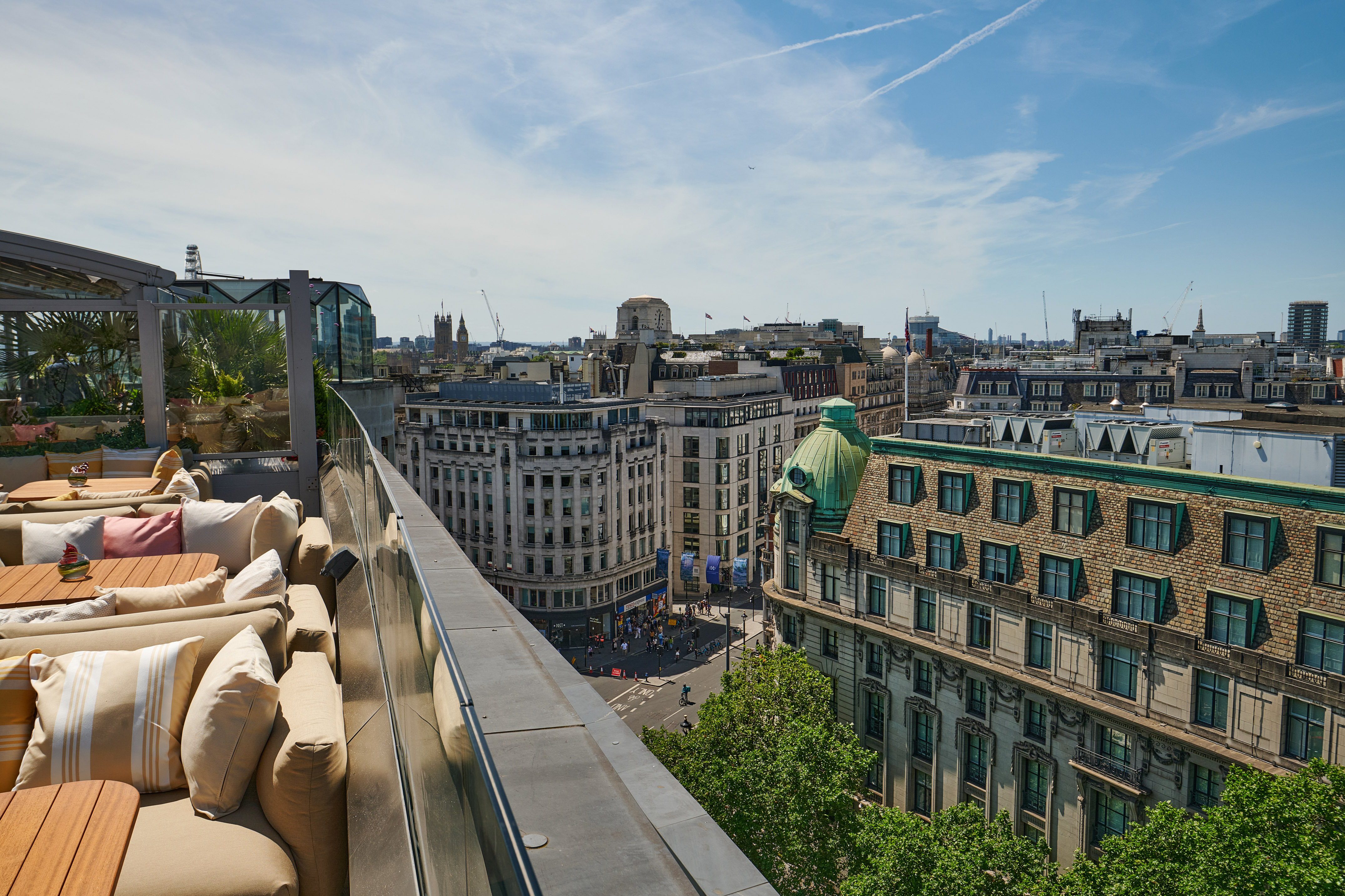 a rooftop view of a city