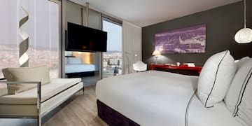 a room with a bed and a couch