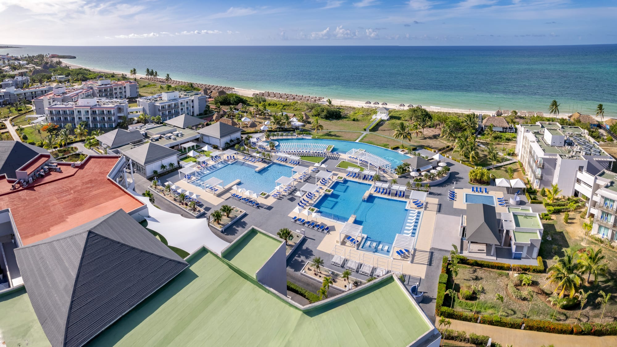 a swimming pool and a beach