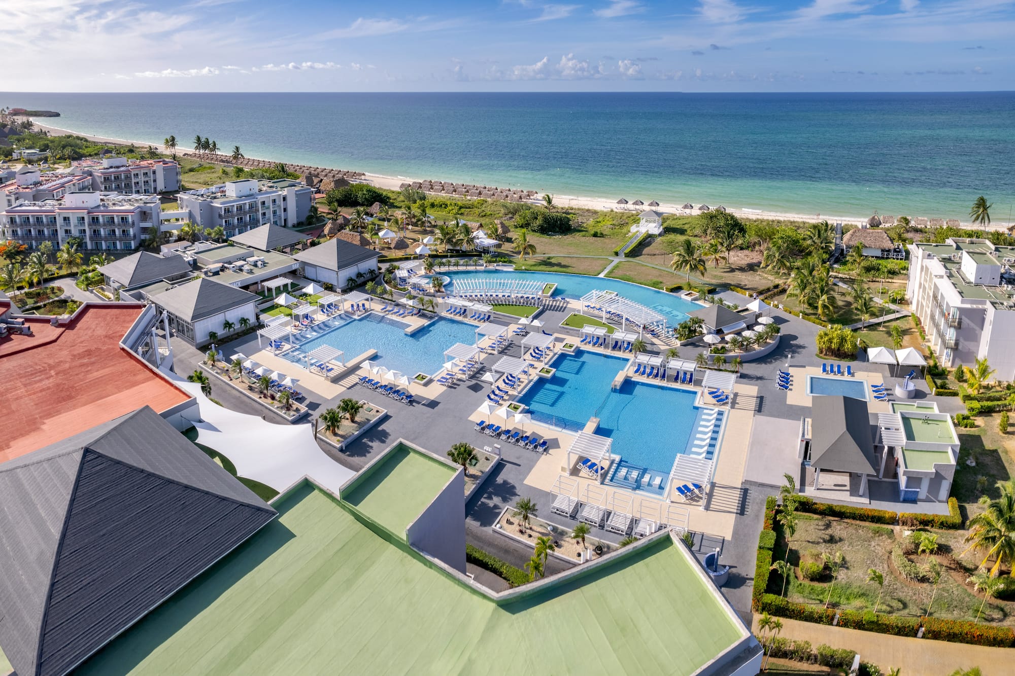 a swimming pool and a beach