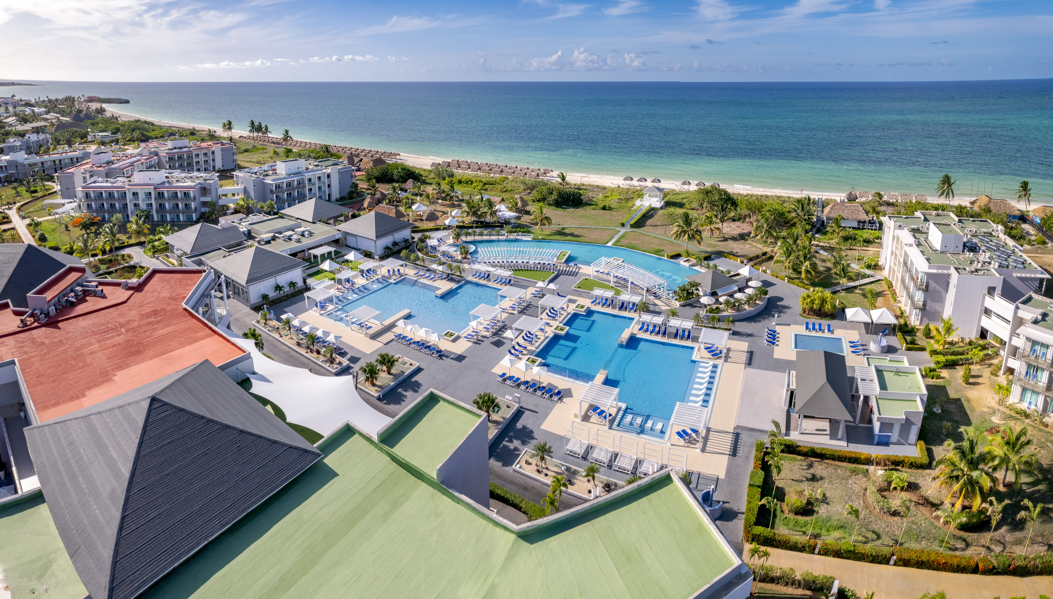 a swimming pool and a beach