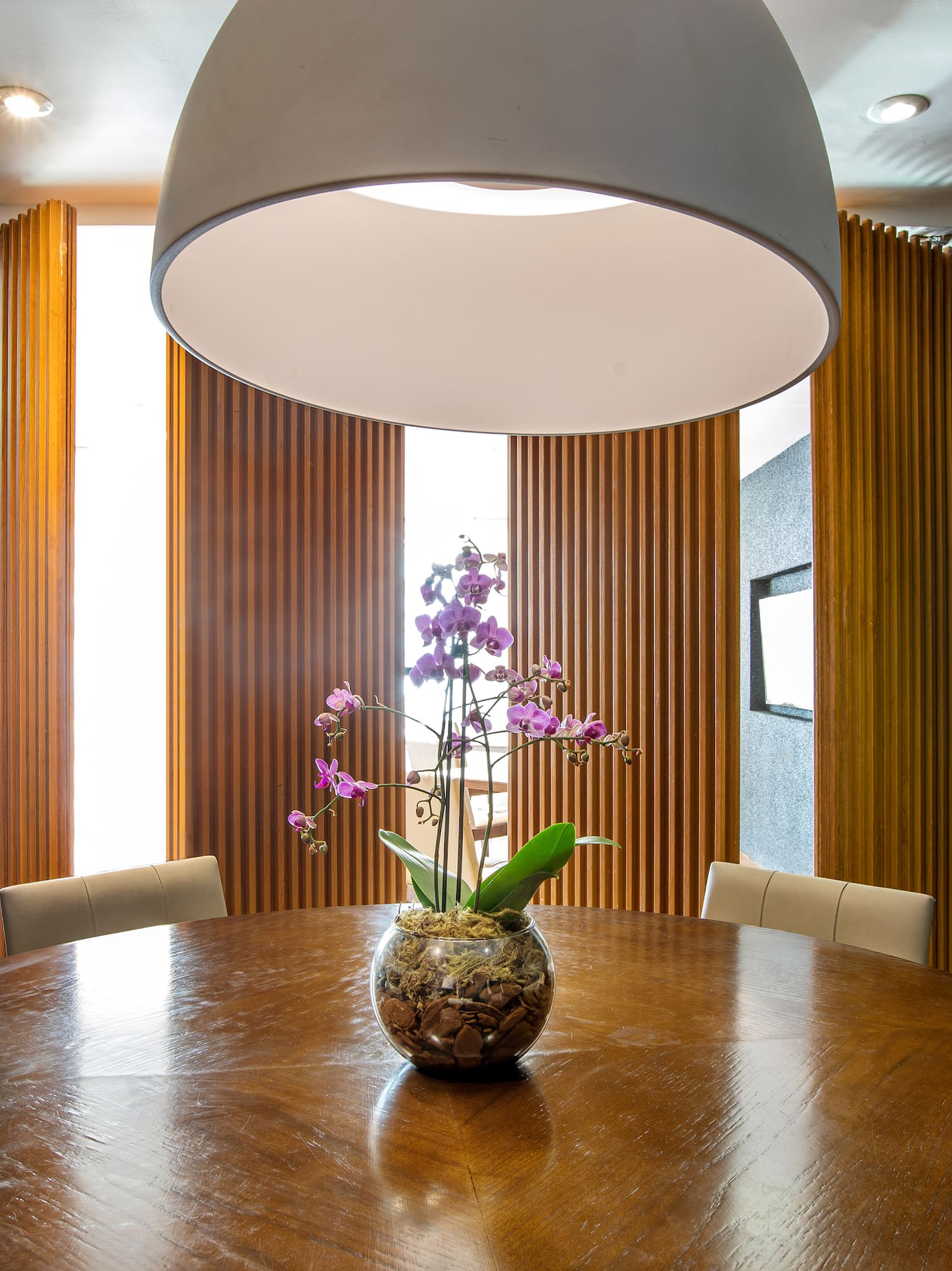 a table with a vase of flowers