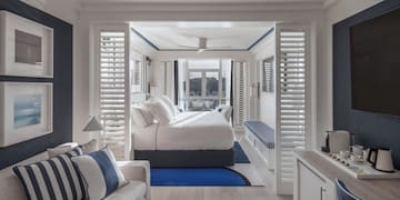 a room with a bed and a couch