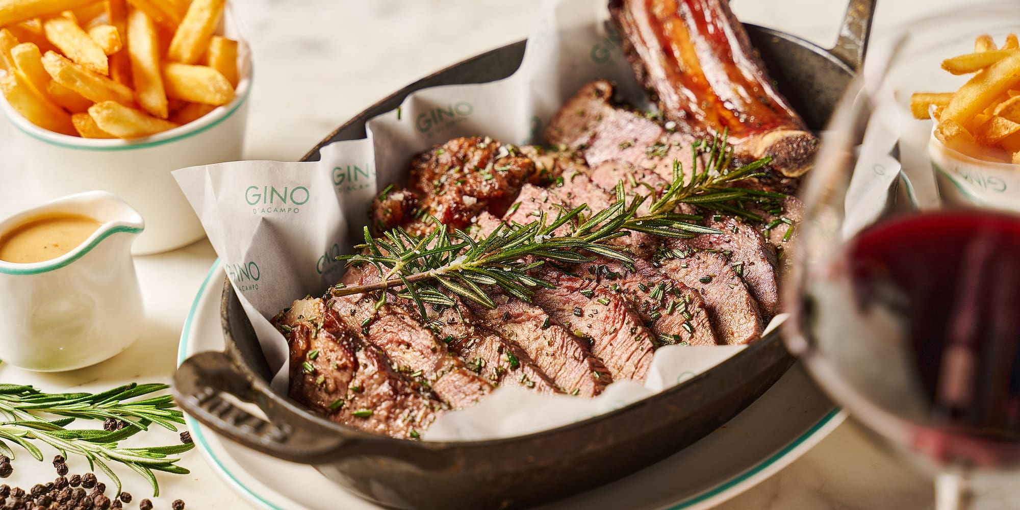 a plate of food on a table