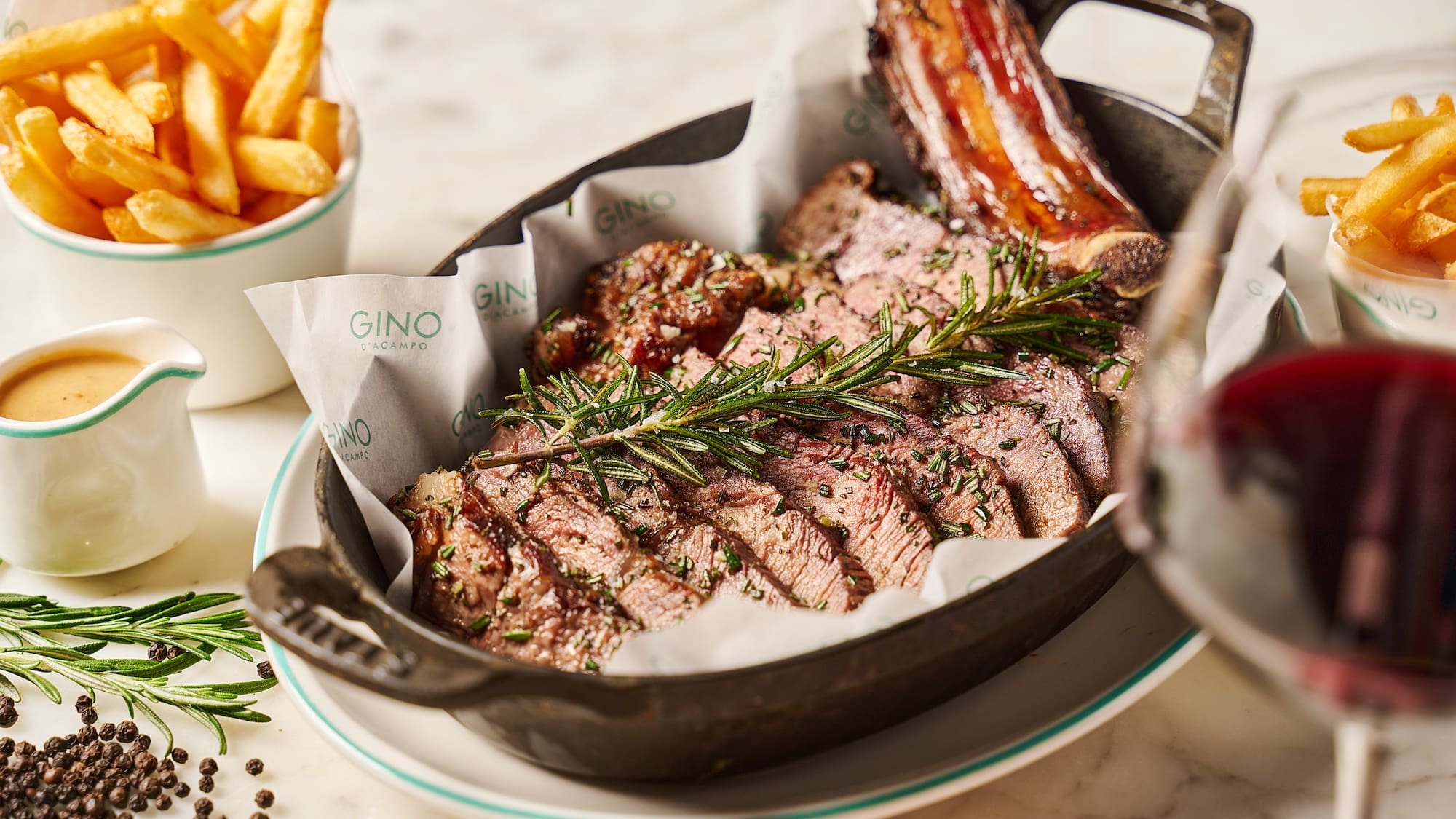 a plate of food on a table