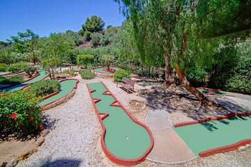 a group of miniature golf course