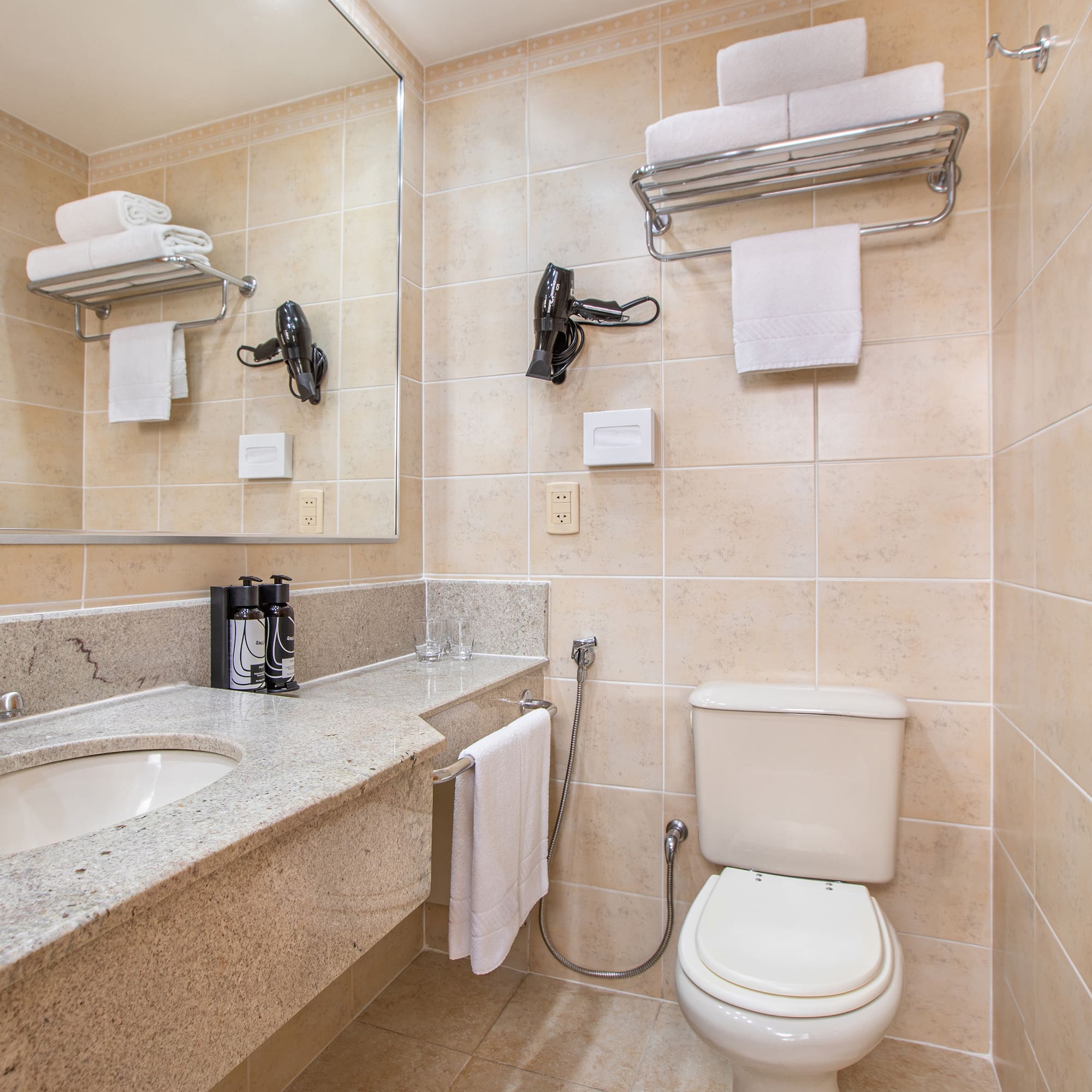 a bathroom with a sink and toilet