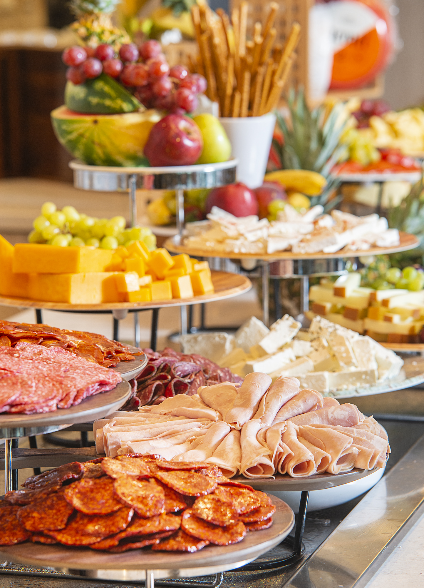 a table full of food