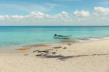 a boat in the water