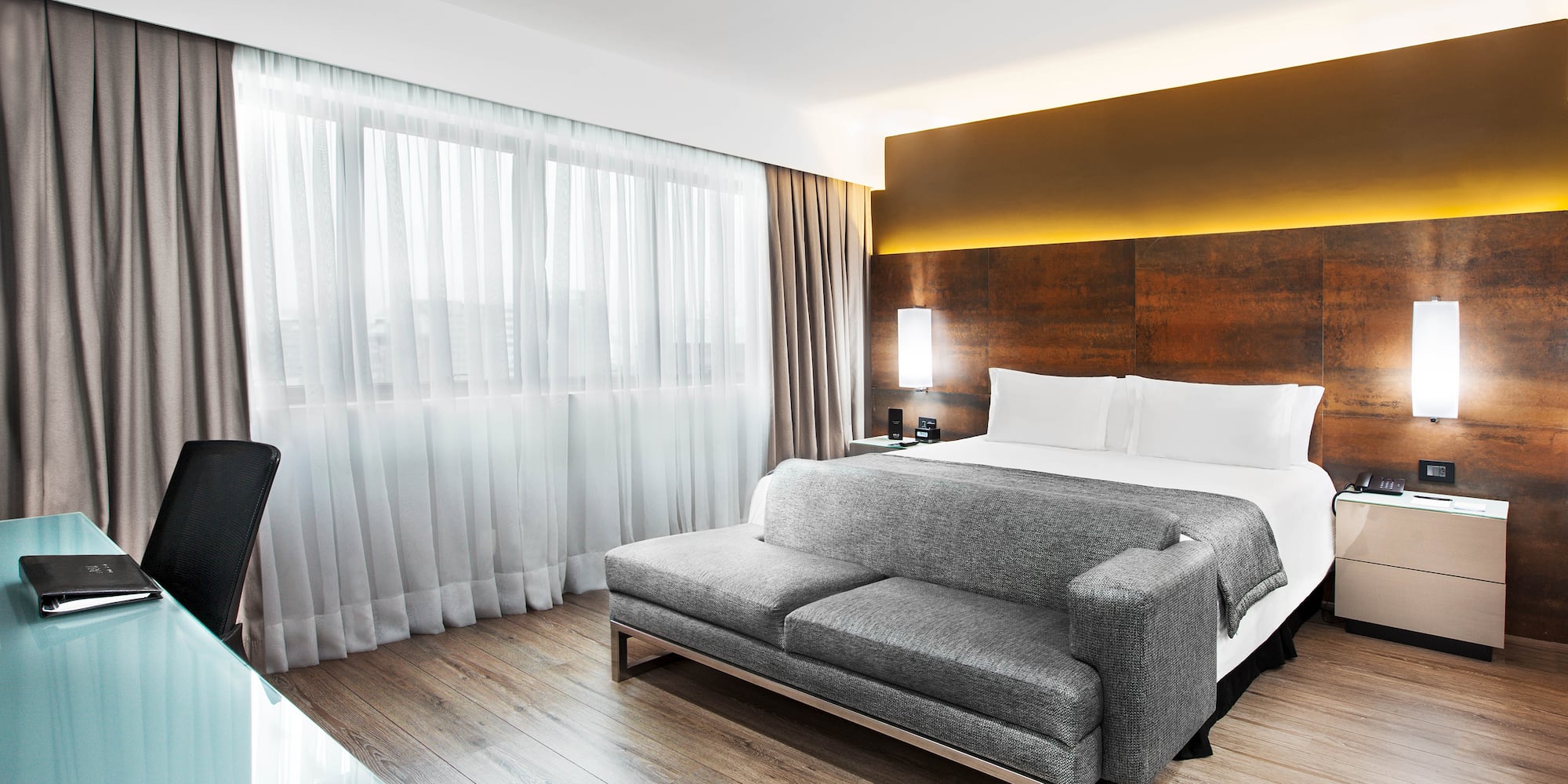 a room with a bed and a couch