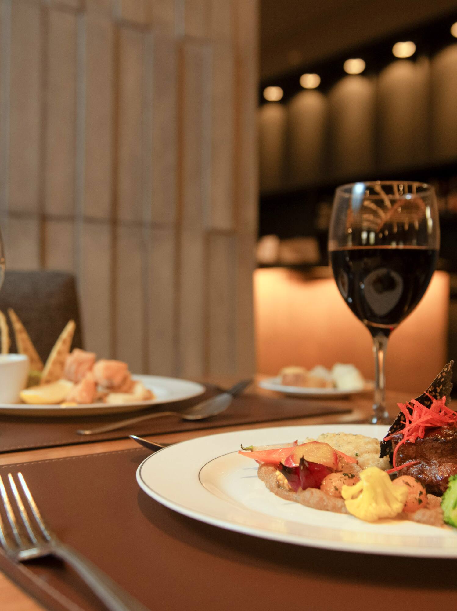 a plate of food on a table