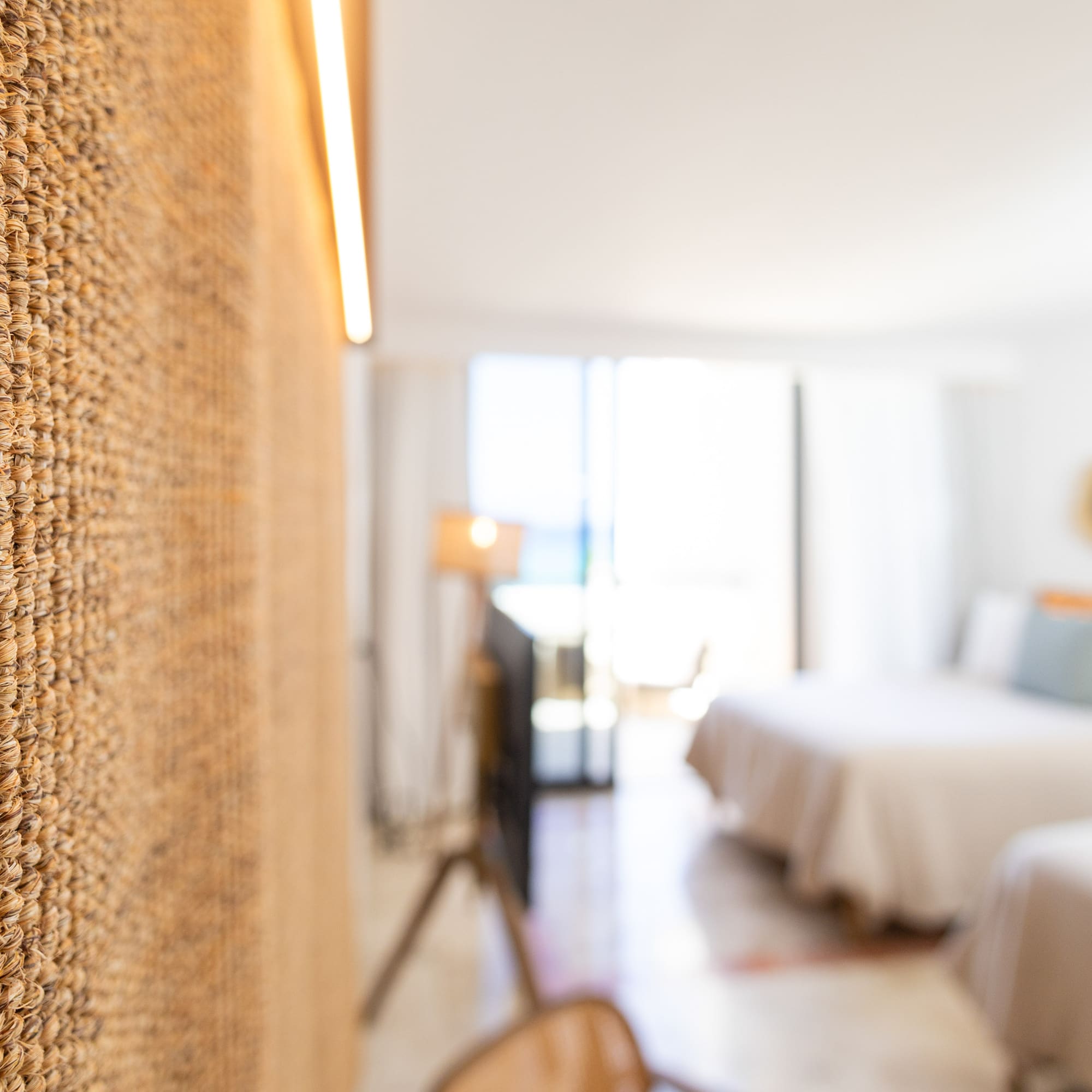 a room with two beds