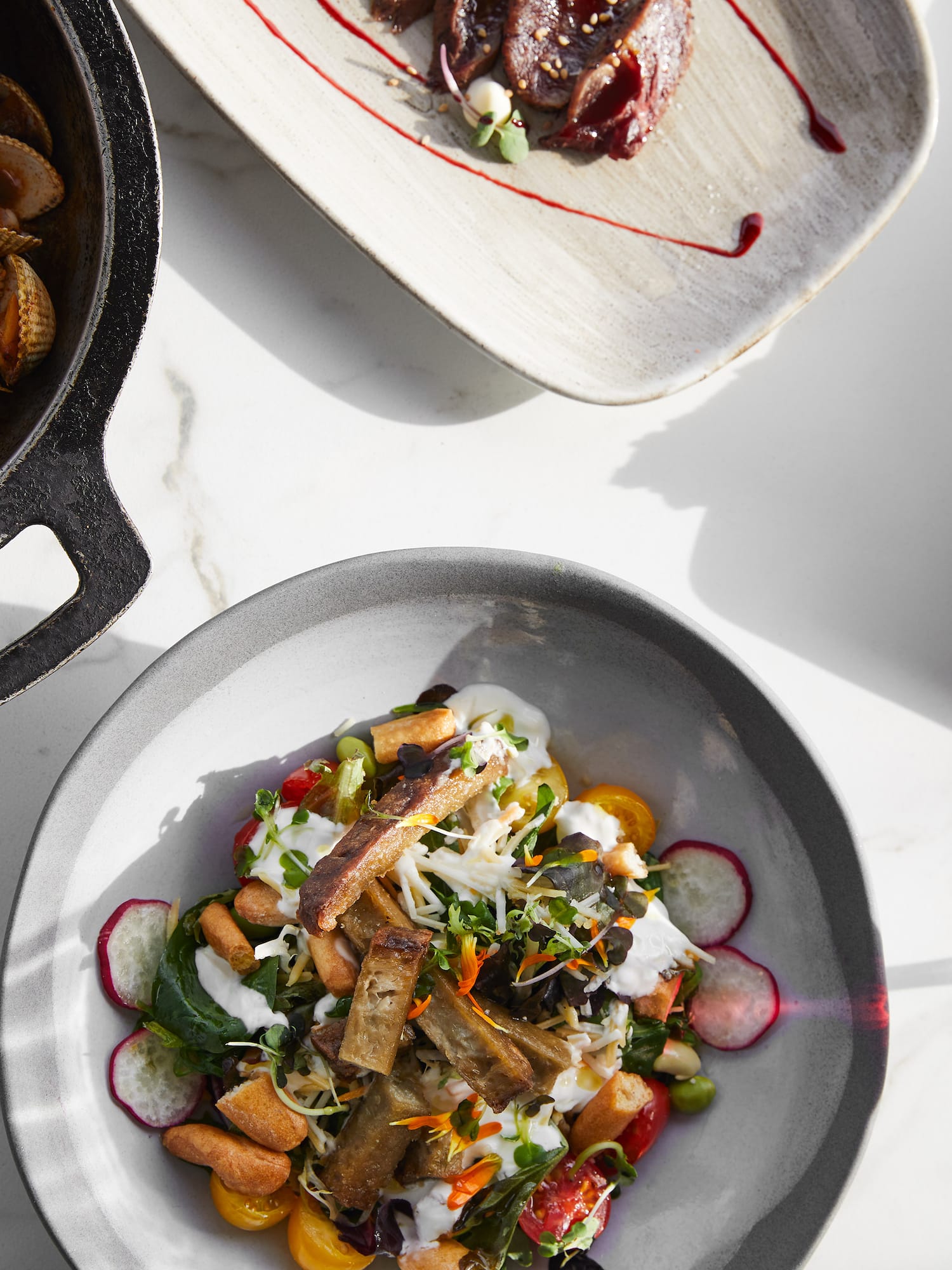 a plate of food on a table