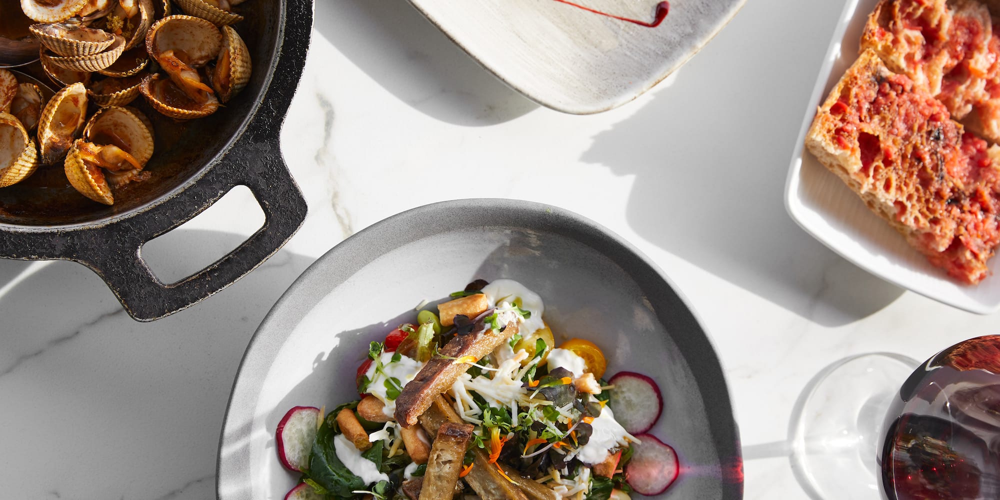 a plate of food on a table