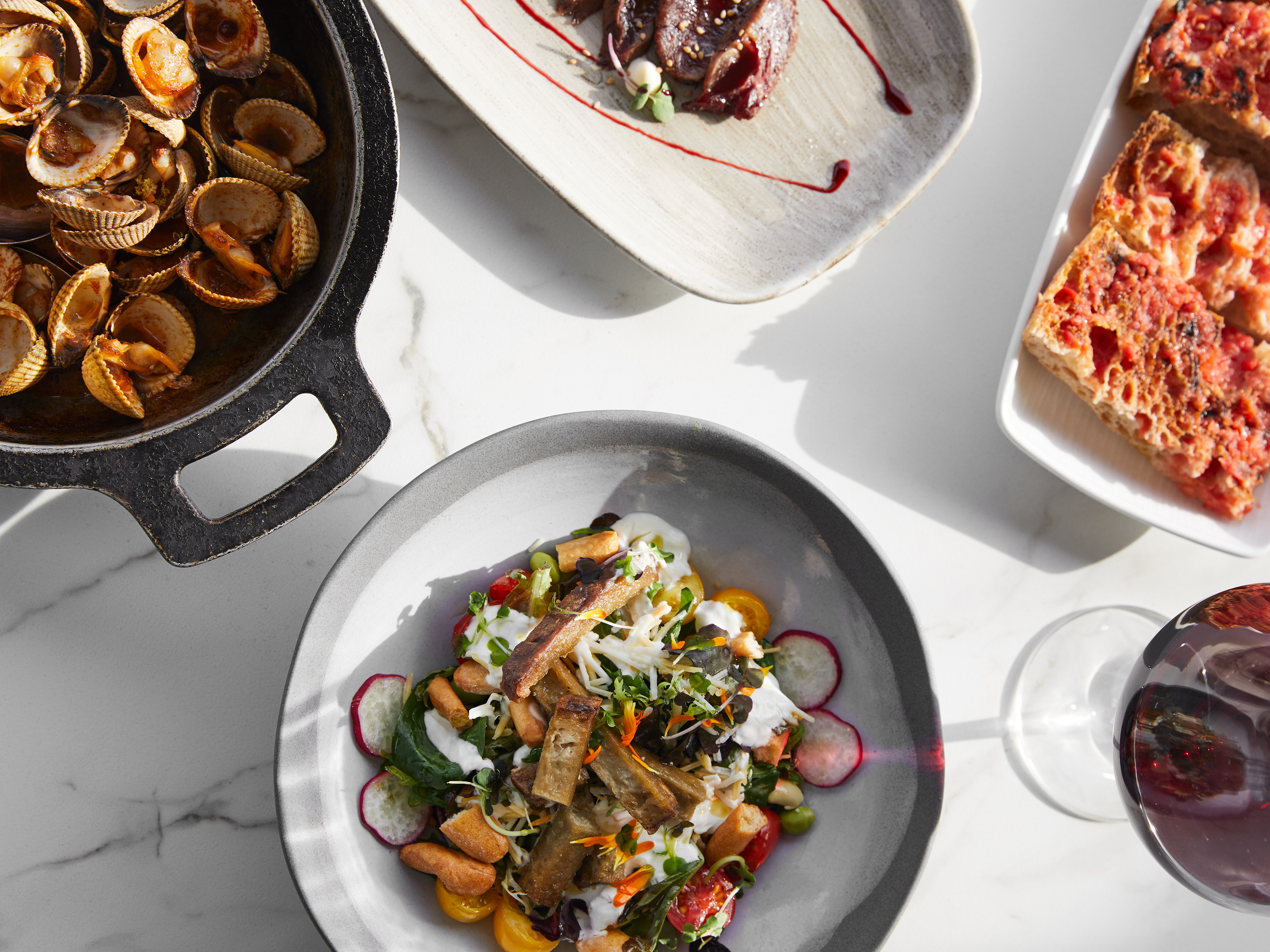 a plate of food on a table