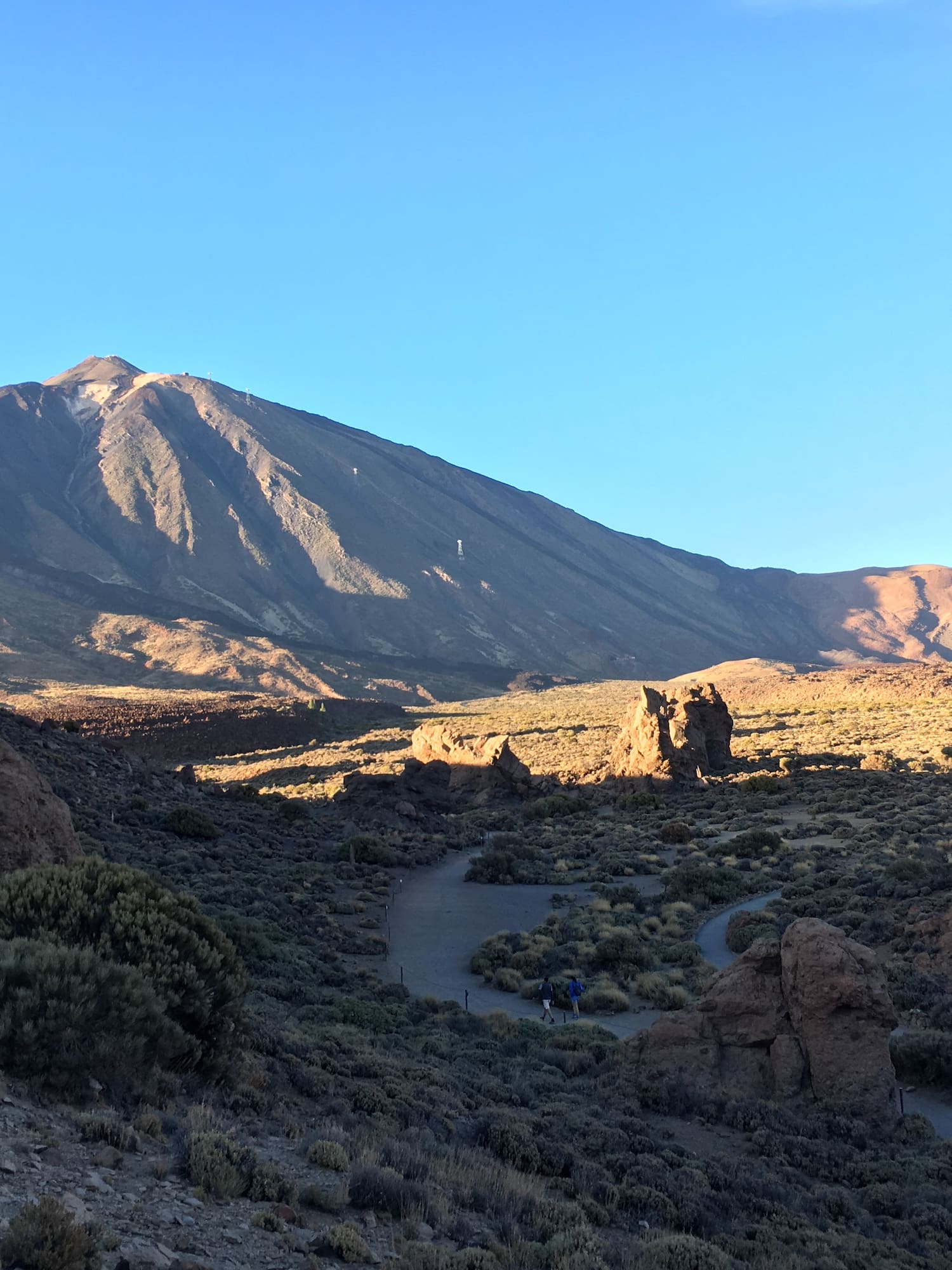 El Teide, Tenerife: paisaje volcánico con rocas y sendero.