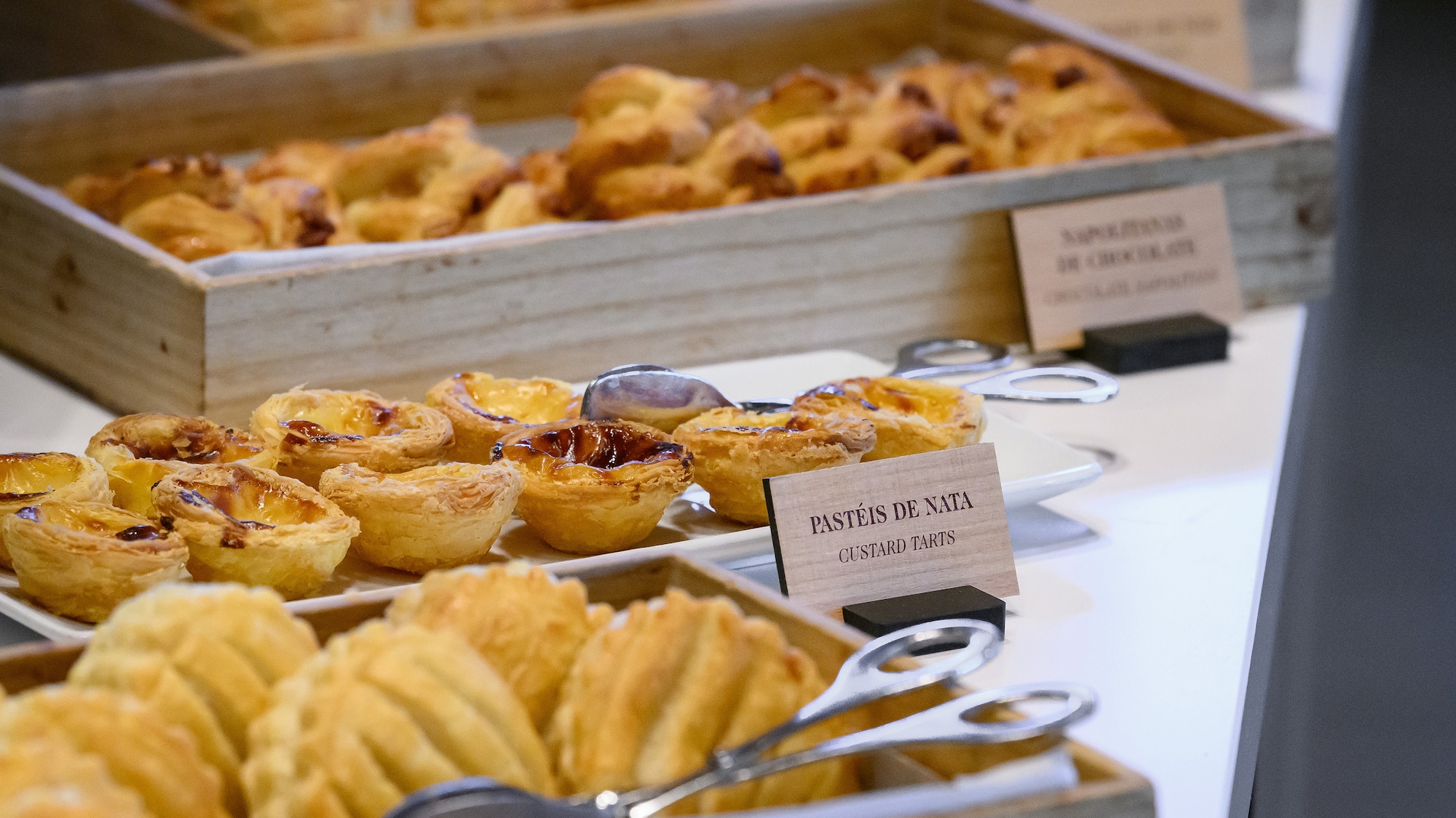 a trays of pastries and pastries on a table