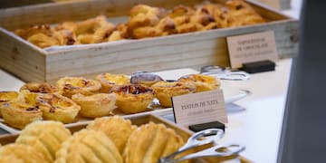 a trays of pastries and pastries on a table