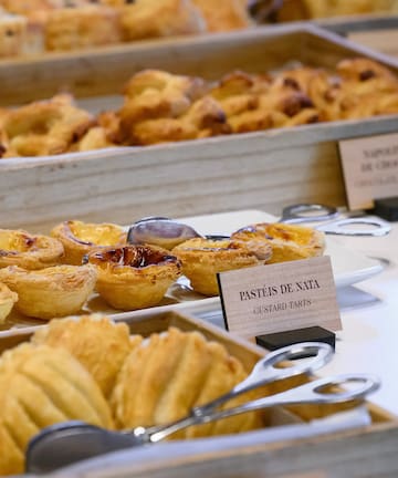 a trays of pastries and pastries on a table