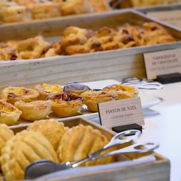 a trays of pastries and pastries on a table