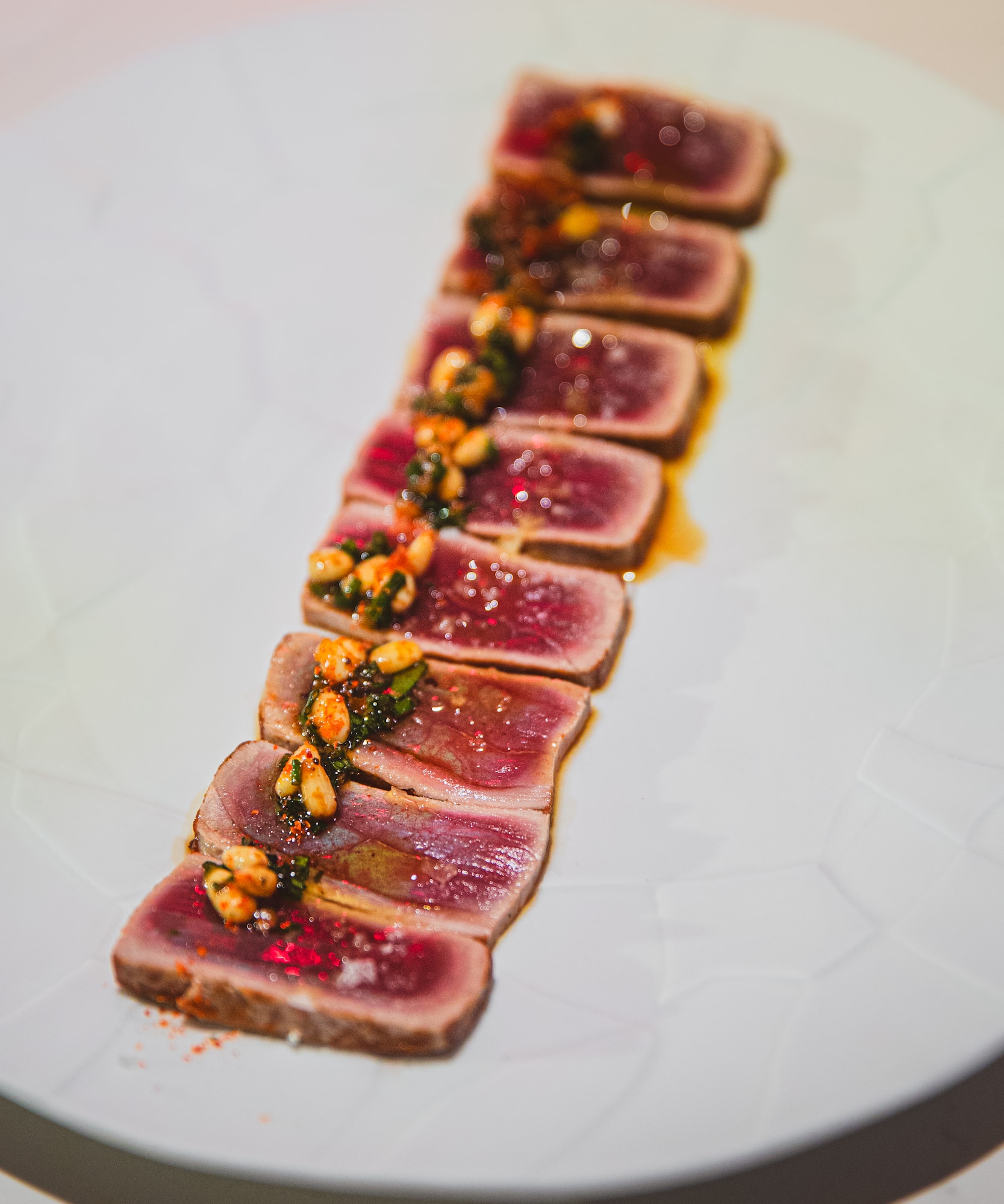 a plate of food on a table