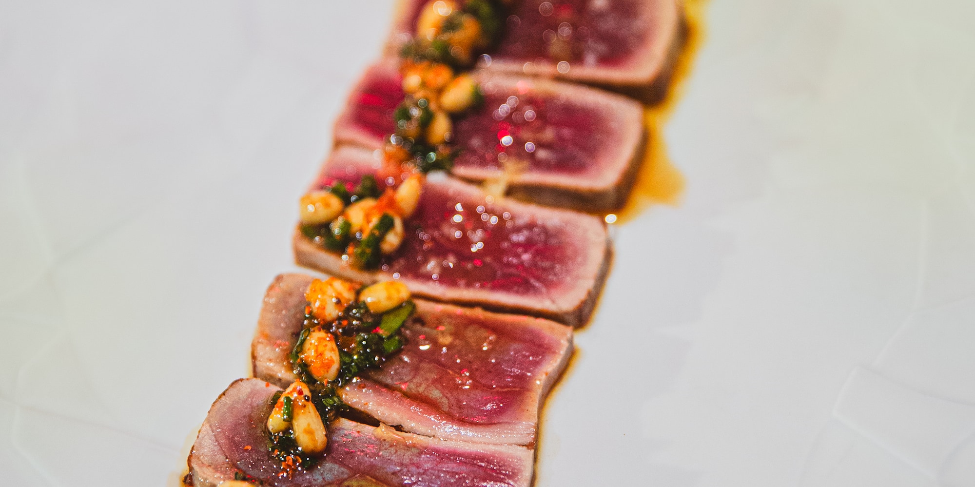 a plate of food on a table