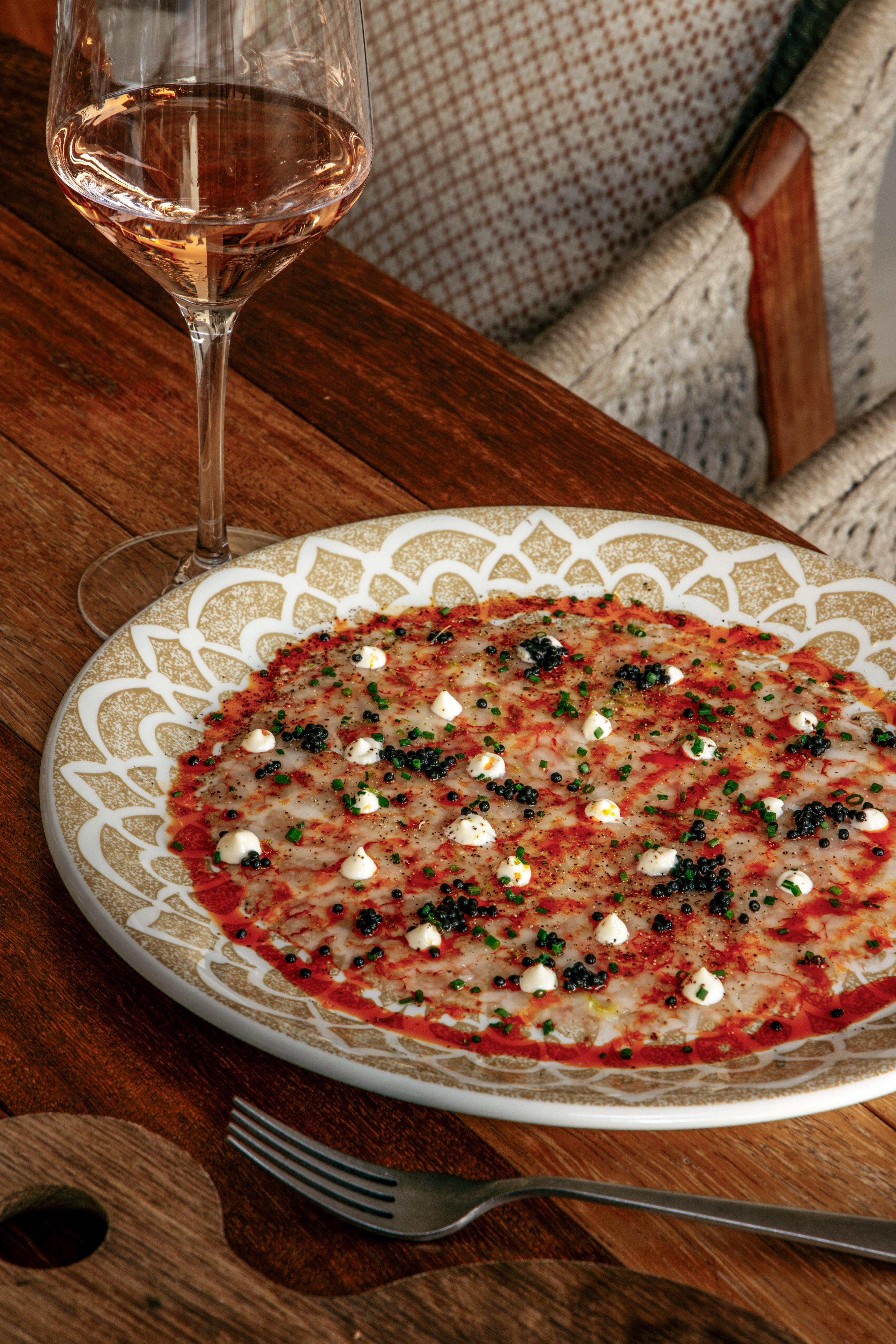 a plate of food on a table