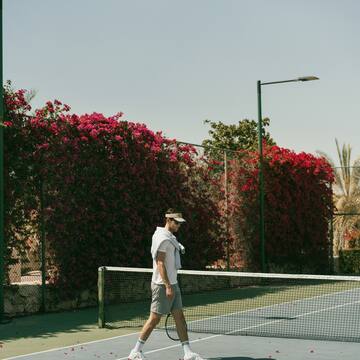 a man on a tennis court