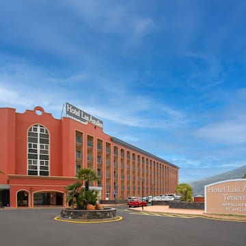 a large building with a sign in front of it