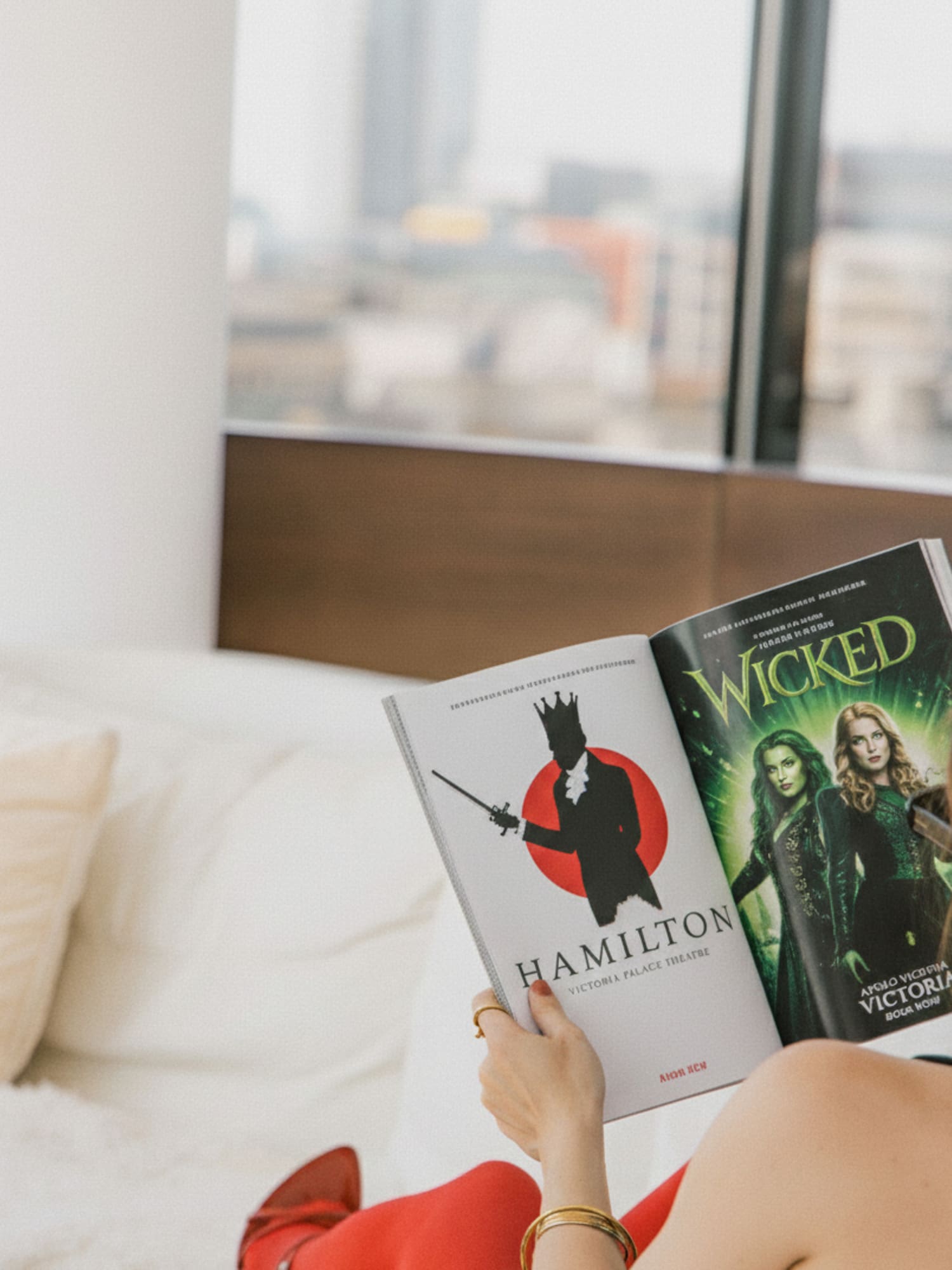 a woman reading a book