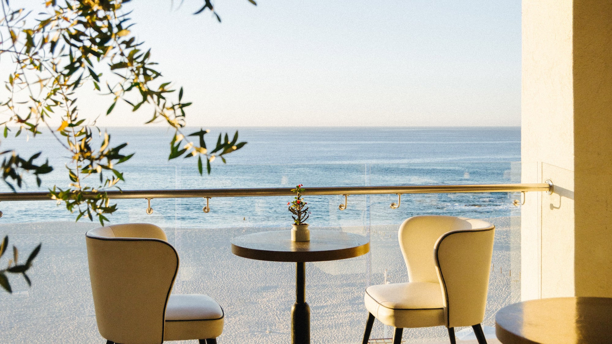 a table and chairs by a window