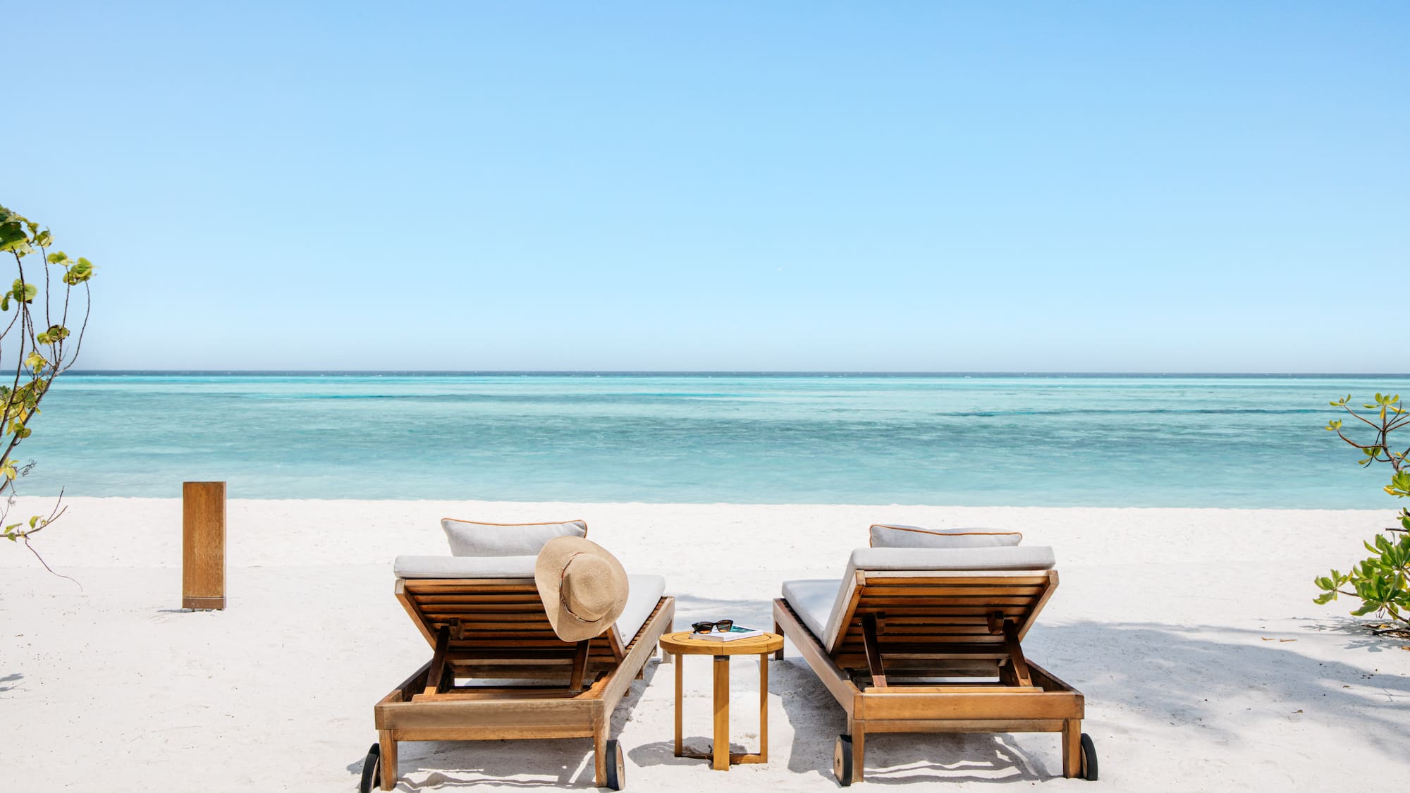 two chairs on a beach