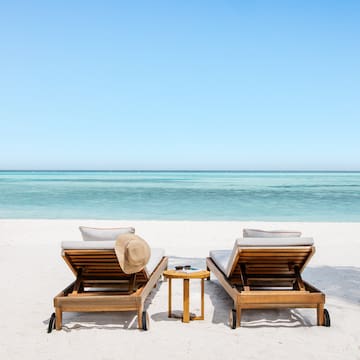 two chairs on a beach