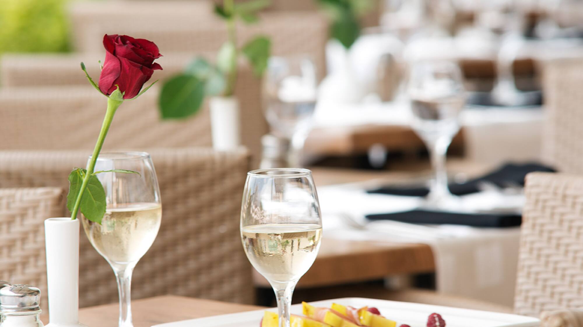 a table set for a dinner party