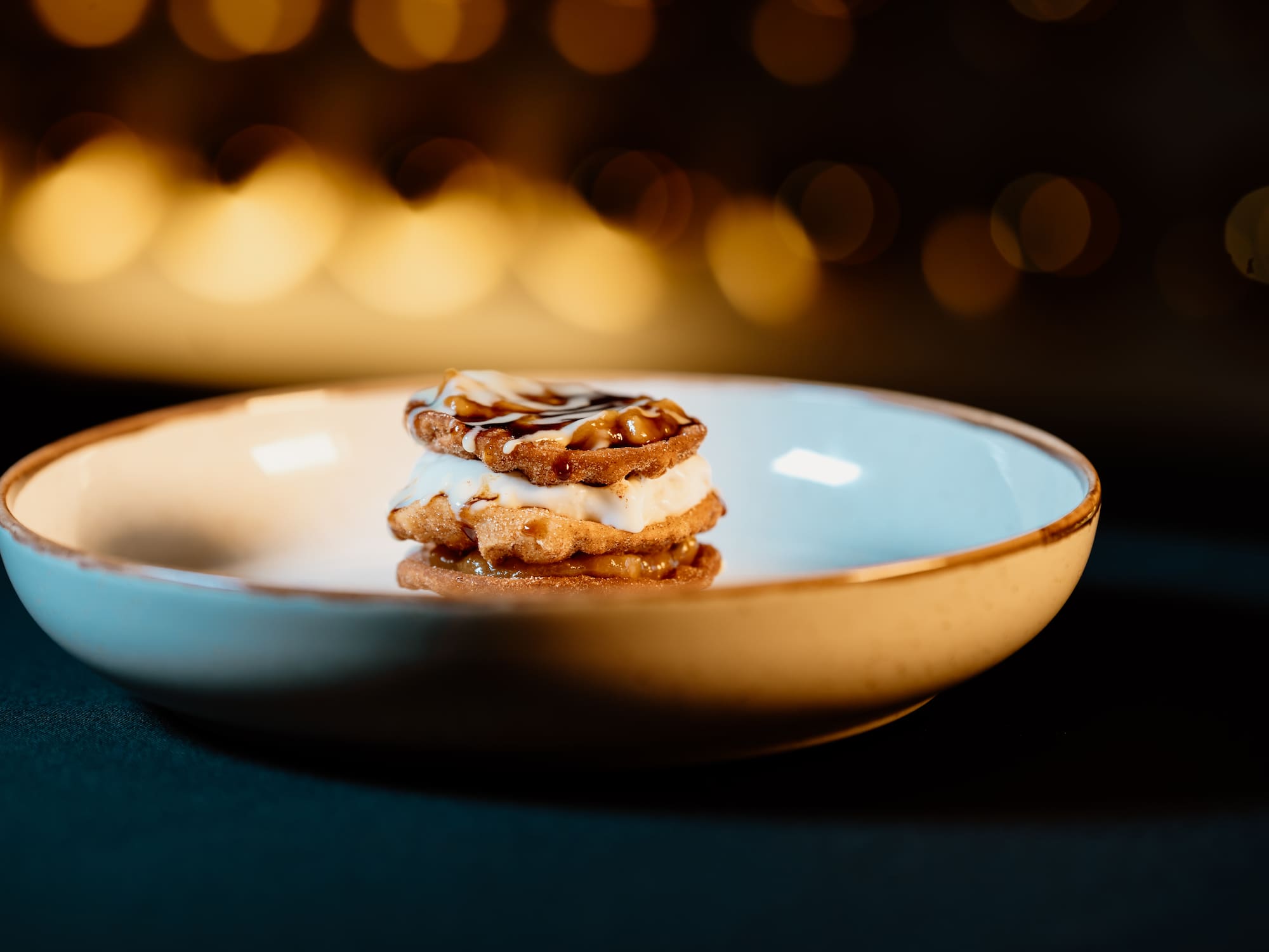 a plate of food on a table