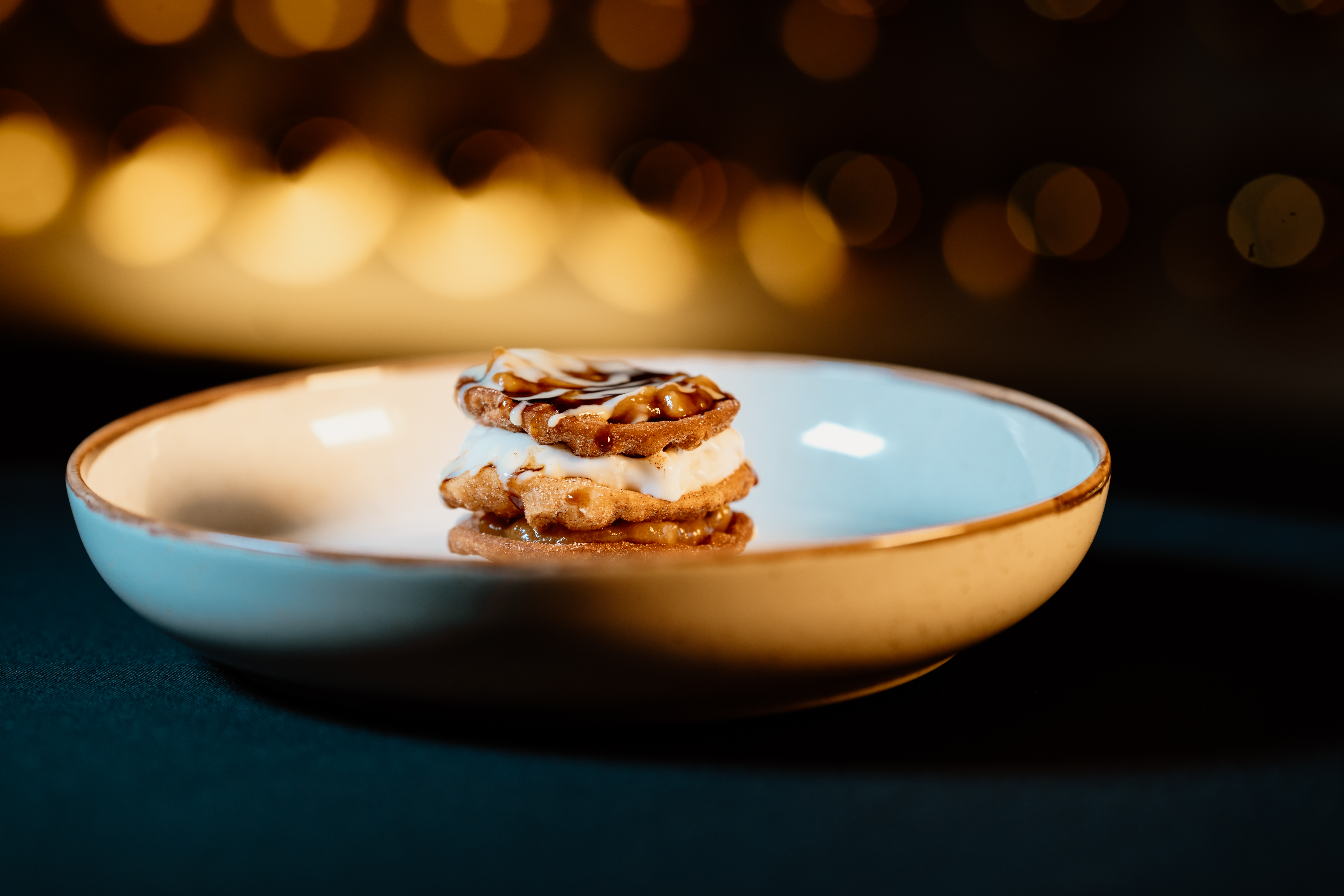 a plate of food on a table