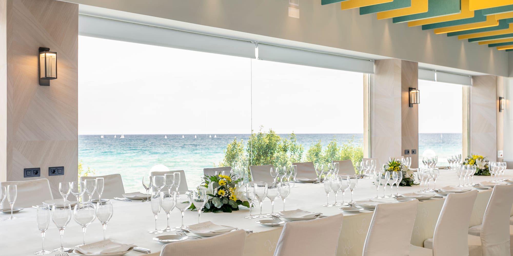 a table set for a dinner party