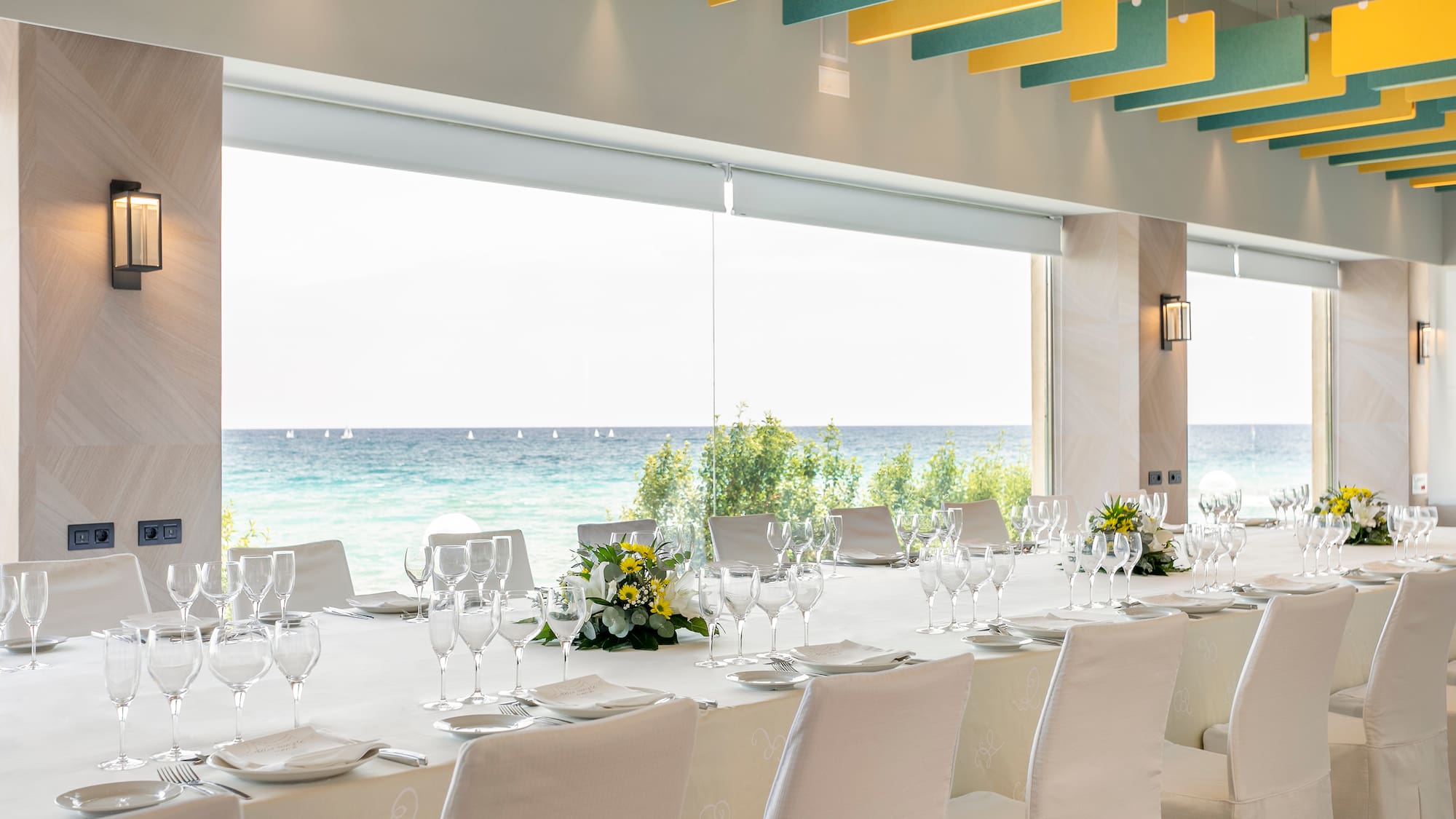 a table set for a dinner party