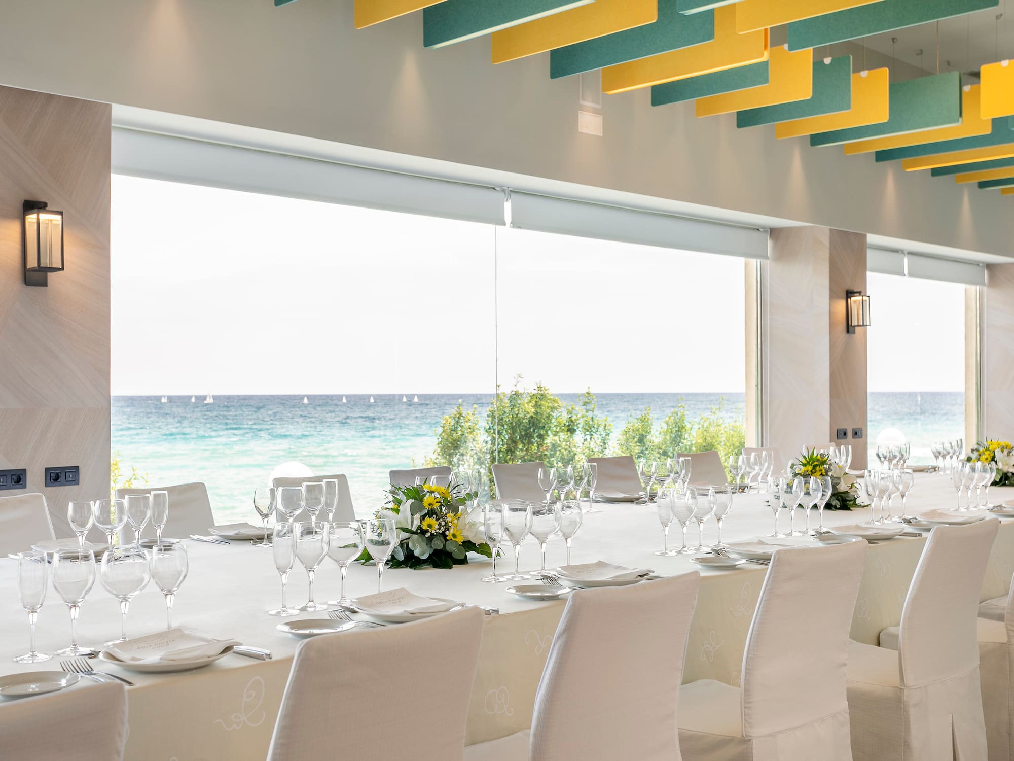 a table set for a dinner party