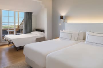 a room with two beds