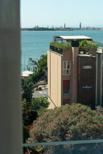 a building with plants on top of it